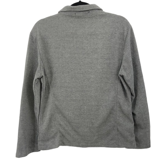 Danjieshi Women's Gray Brown Button Down Cardigan Sweater Collar Pockets Sz L - Picture 3 of 4